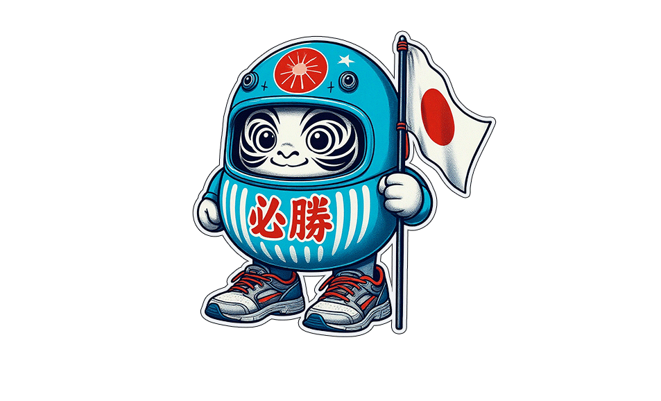26 青いだるま Blue Daruma