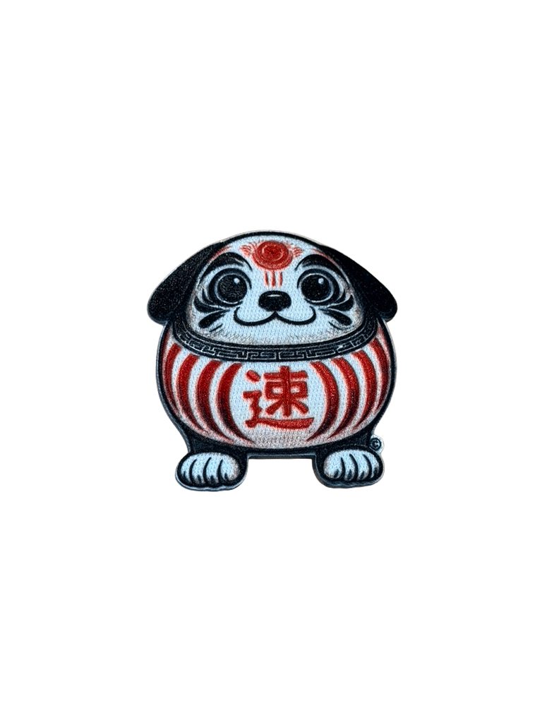 ダルマターボ Daruma Turbo iron on embroidered patch