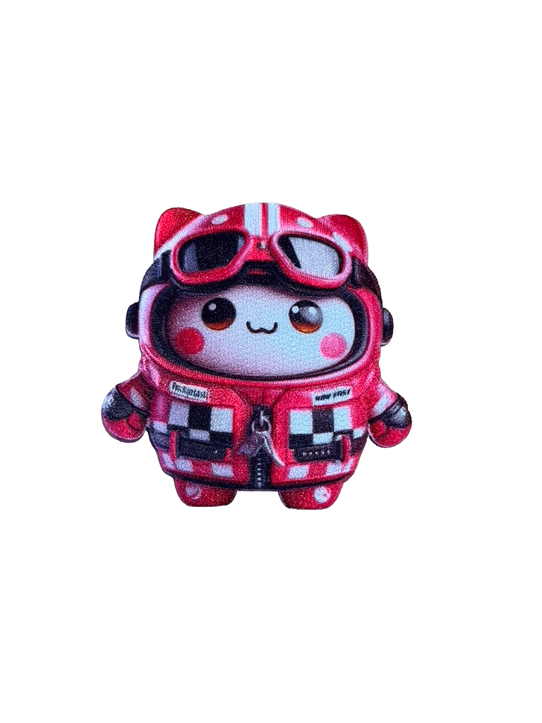 もちパッチ Mochi iron on embroidered patch